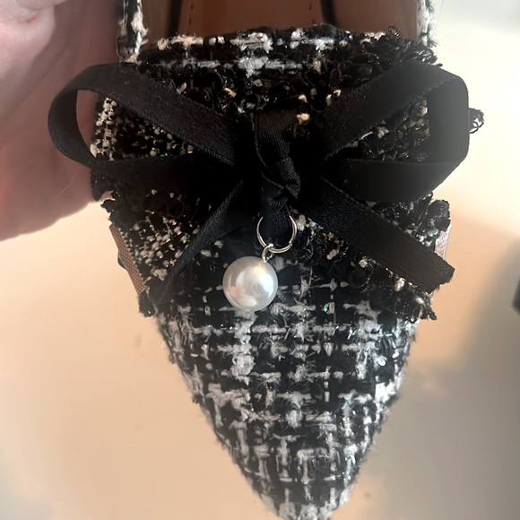 Boutique Tweed Bow flats - Picture 5 of 7